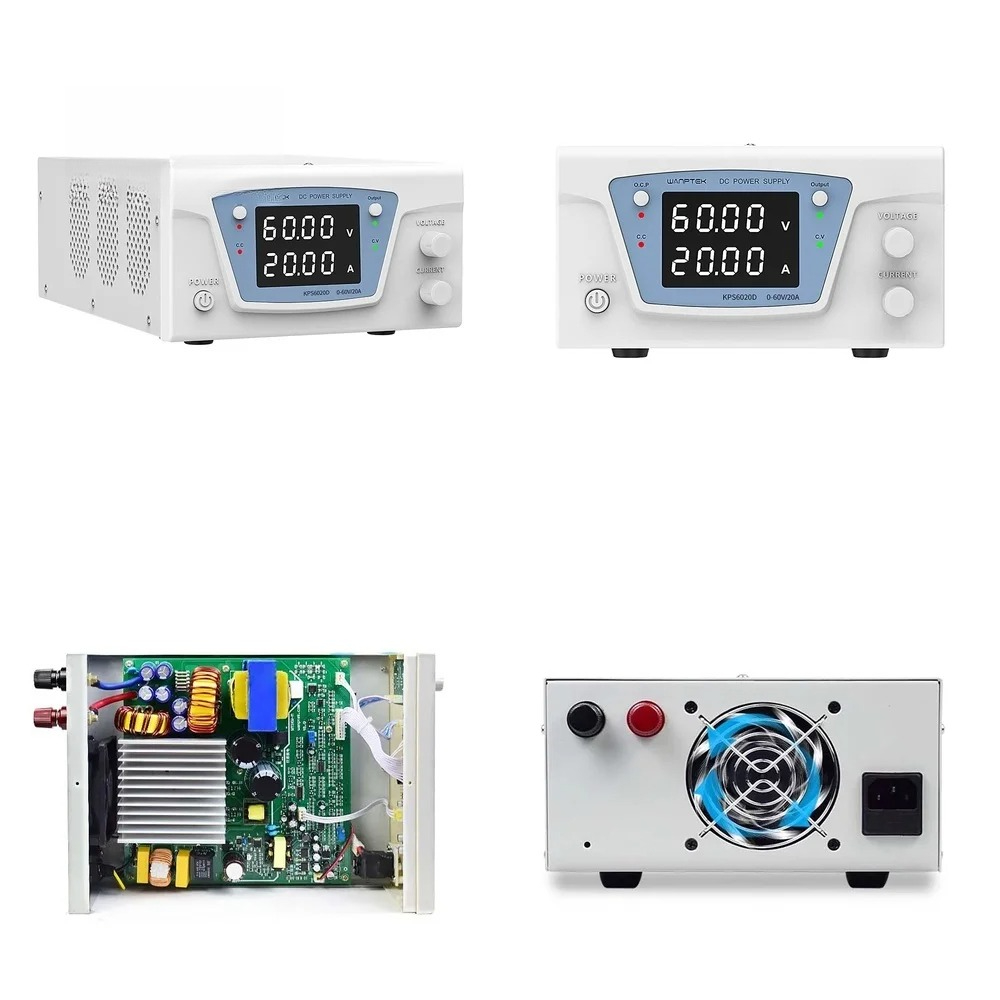 High Power 60V 20A Bench Power Supply - LED Dual Display DC Power Supply