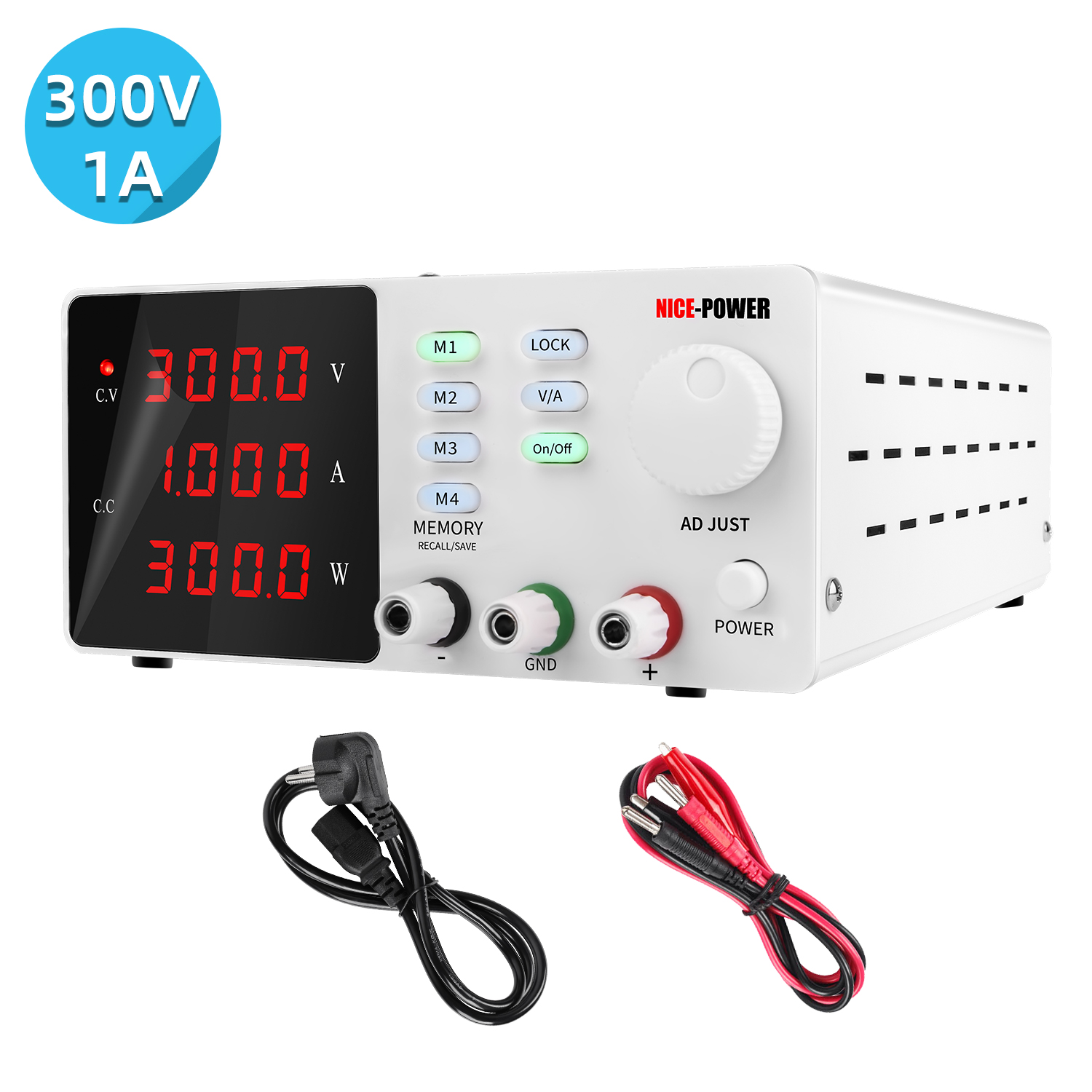 Switching Dc Power Supply 300V 1A - NICE-POWER SPPS-S3001 300V 1A 300W Laboratory