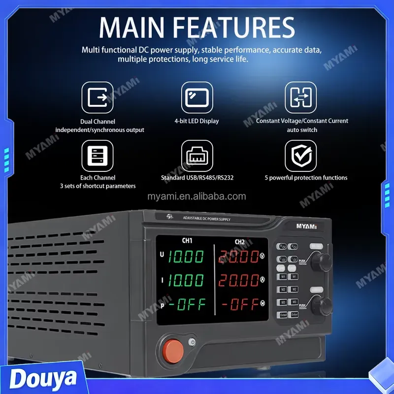 For MYAMi 1200W 60V 20A Dual C - High Power 60V 20A Bench Power Supply 评论和价格