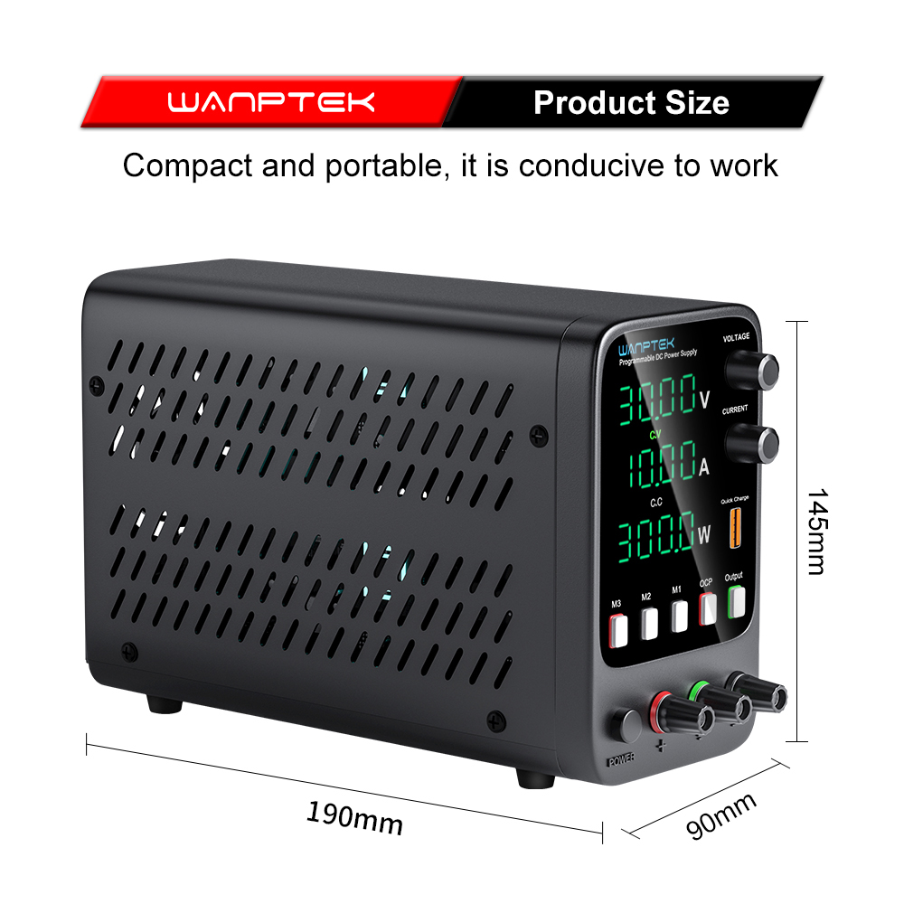 Wanptek Adjustable DC Power Su - Programmable Dc Power Supply 60V 10A 评论和价格